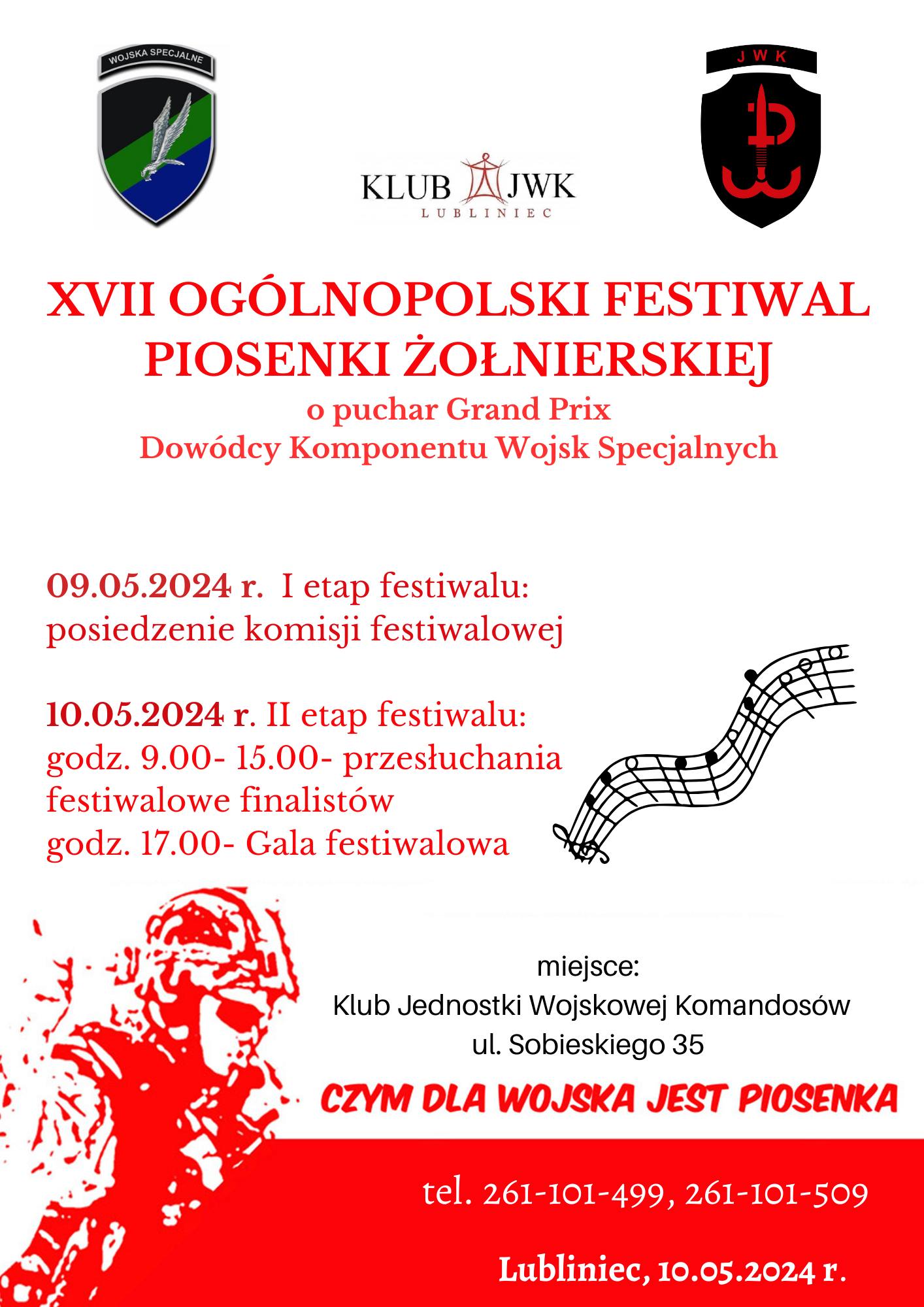XVII Ogólnopolski Festiwal Piosenki Żołnierskiej