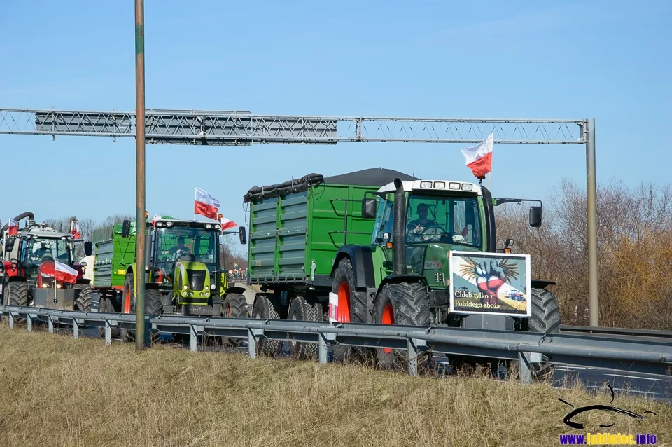 Protest rolników w powiecie lublinieckim (16.02.2024)