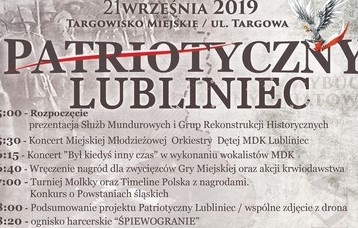 Patriotyczny Lubliniec - program