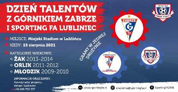 Dzień Talentów z Górnikiem Zabrze i Sporting FA Lubliniec