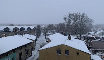Opady śniegu w powiecie lublinieckim. Gdzie dotychczas interweniowali strażacy?