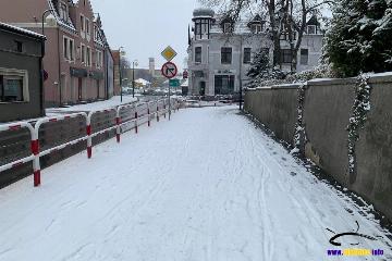 Opady śniegu w Lublińcu. Uwaga na drogach!