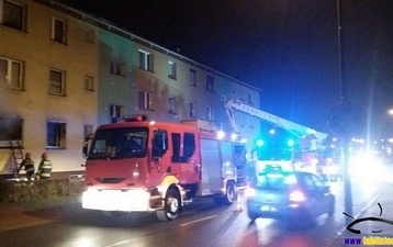 Pożar przy ul. Oświęcimskiej - zdjęcia