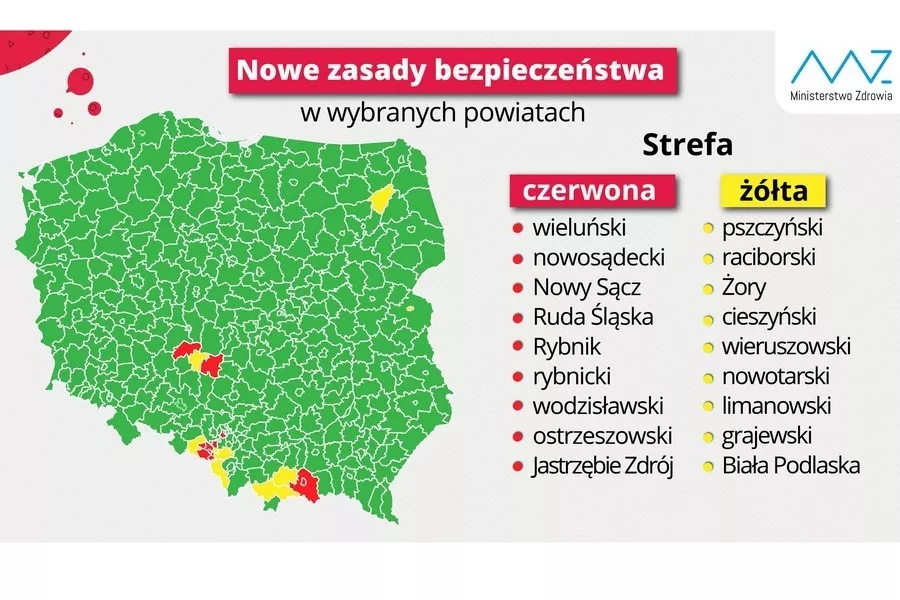 Dodatkowe obostrzenia w 9 powiatach w województwie śląskim