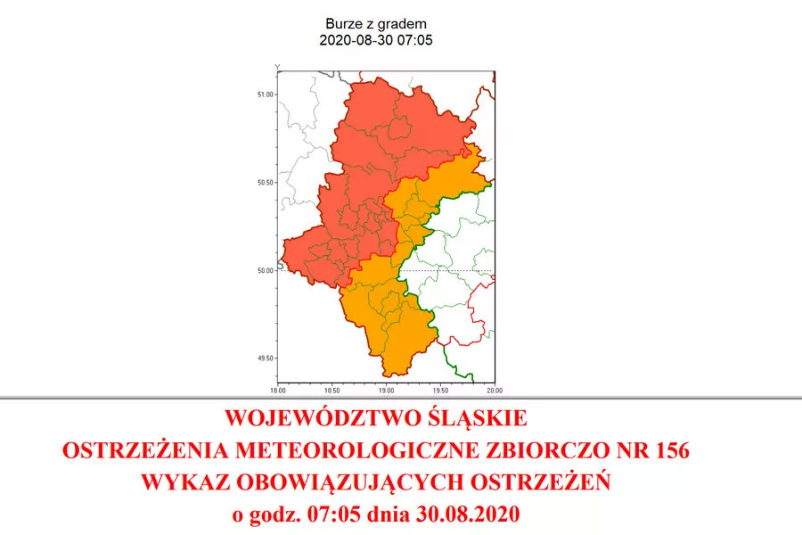 Najwyższy stopień zagrożenia dla powiatu lublinieckiego