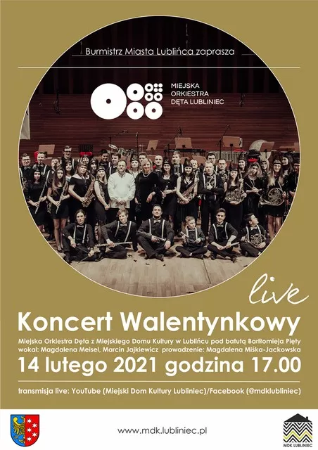 Koncert Walentynkowy Miejskiej Orkiestry Dętej Lubliniec!