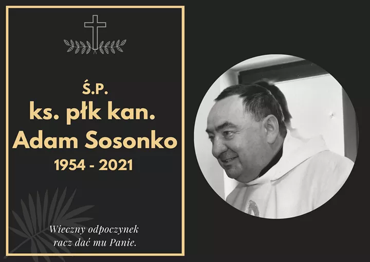 Zmarł ks. płk. Adam Sosonko