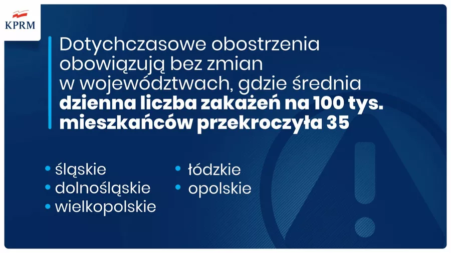 Przedłużenie obostrzeń w województwie śląskim