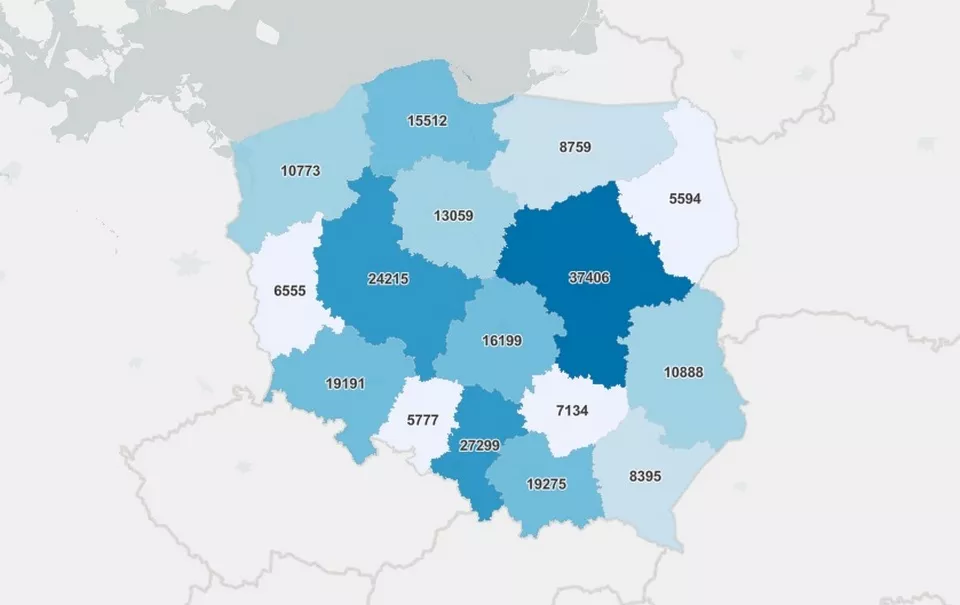 Ile osób zaszczepiło się w ciągu miesiąca w powiecie lublinieckim?