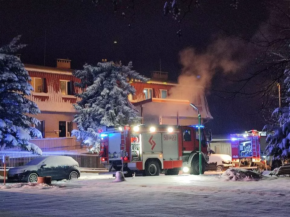 Pożar w Domu Pomocy Społecznej przy ul. Kochcickiej w Lublińcu