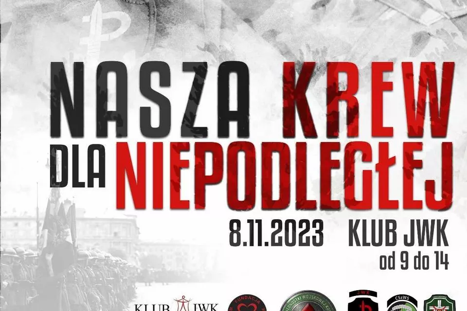 „Nasza Krew dla Niepodległej” – akcja krwiodawstwa w Lublińcu z okazji Narodowego Święta Niepodległości 