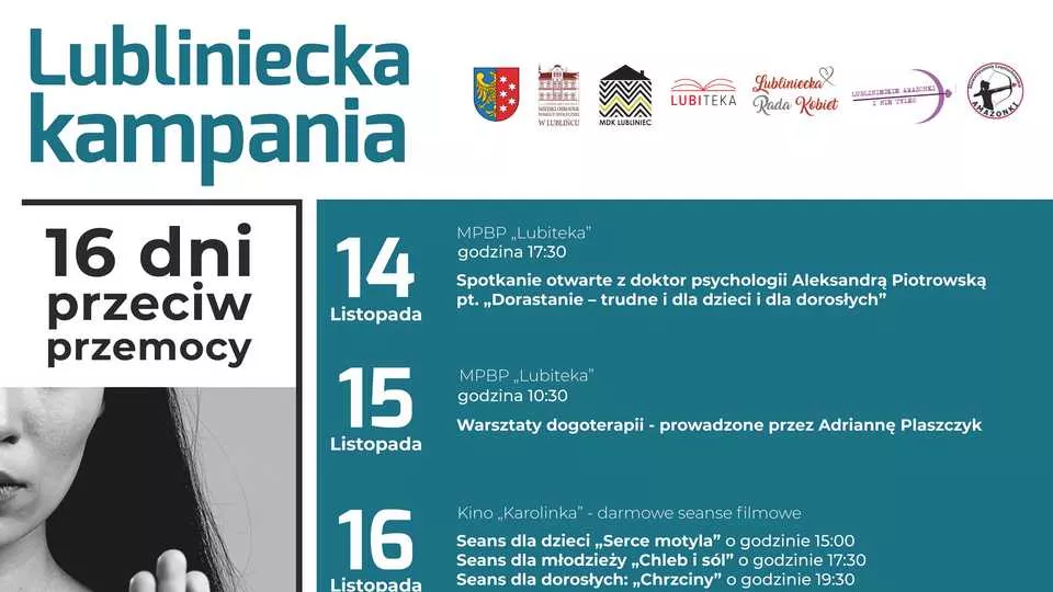 Kampania 16 Dni Przeciw Przemocy. Wydarzenia w Lublińcu.