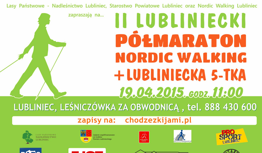 II Lubliniecki Półmaraton i Lubliniecka 5-tka Nordic Walking